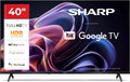 Sharp Telewizor Smart TV, HDR10, 892 x 555 x 213 mm, 37 W – Czarny, USB, Bluetooth, Wi-Fi – telewizor, Google 40HF2265E Smart TV, 40 cali, 892 × 555