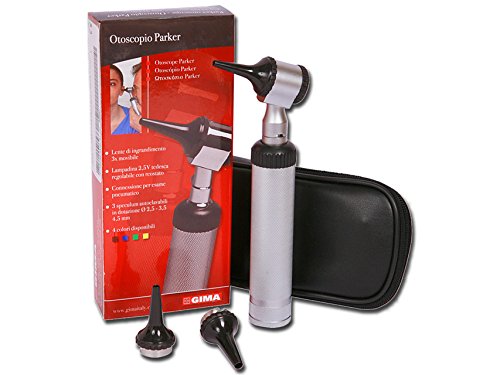 Oftaloskopy Heine, Czarny, 31441 Parker Otoscope wyposażony w rękojeść wielokrotnego ładowania