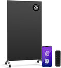 Klarstein Grzejniki, 800 W – 60 x 33 x 108,5 cm, 5,3 kg, Czarny, oświetlenie LED – Wi-Fi, zabezpieczenie przed przegrzaniem