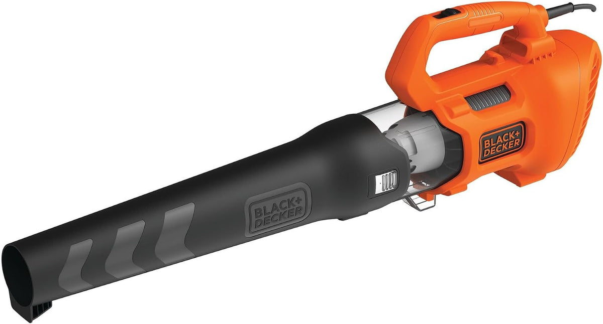 BLACK+DECKER Opancerzone, BEBL185, 1850 W – Czarny, Wypalacz dmuchawy osiowej 1850 W, dmuchawa do liści z 2 prędkości