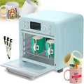 GLBMXDD Wytłoczenie, 16 l, 1400 W – 345 × 330 × 316 mm, Czarny / Srebrny, Piec elektryczny, 360 ° Piec konwekcyjny
