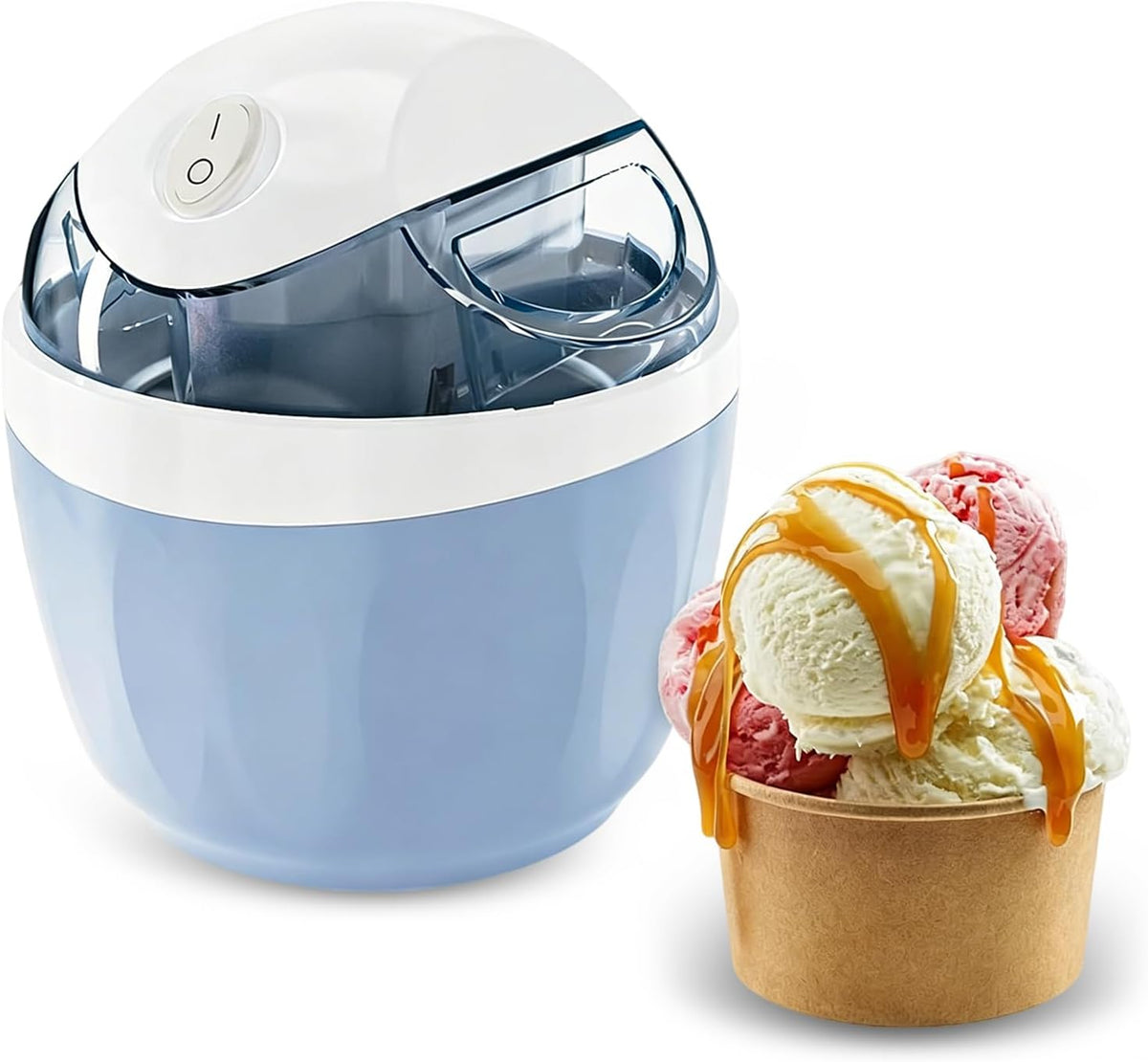 Kostkarka do lodu, maszyna do lodu, 14 x 14 x 16,5 cm, 200 ml – Czarny, i sorbetu, dla dzieci i rodziny. we Włoszech