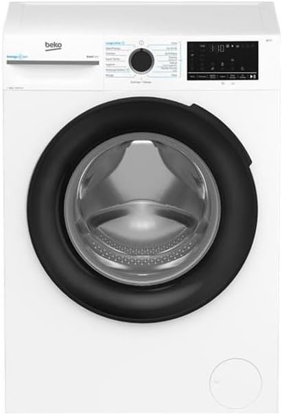 Beko Pralka, BM3WFU48411B, 8 kg, 546x600x885 mm – 76 dB, Biały, czołowa 8 kg 1400 Tours / min